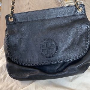 Tory Burch black bag with gold chain